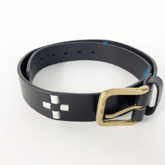 Nick Fouquet Turquoise Cross Leather Belt - Picture 2 of 5